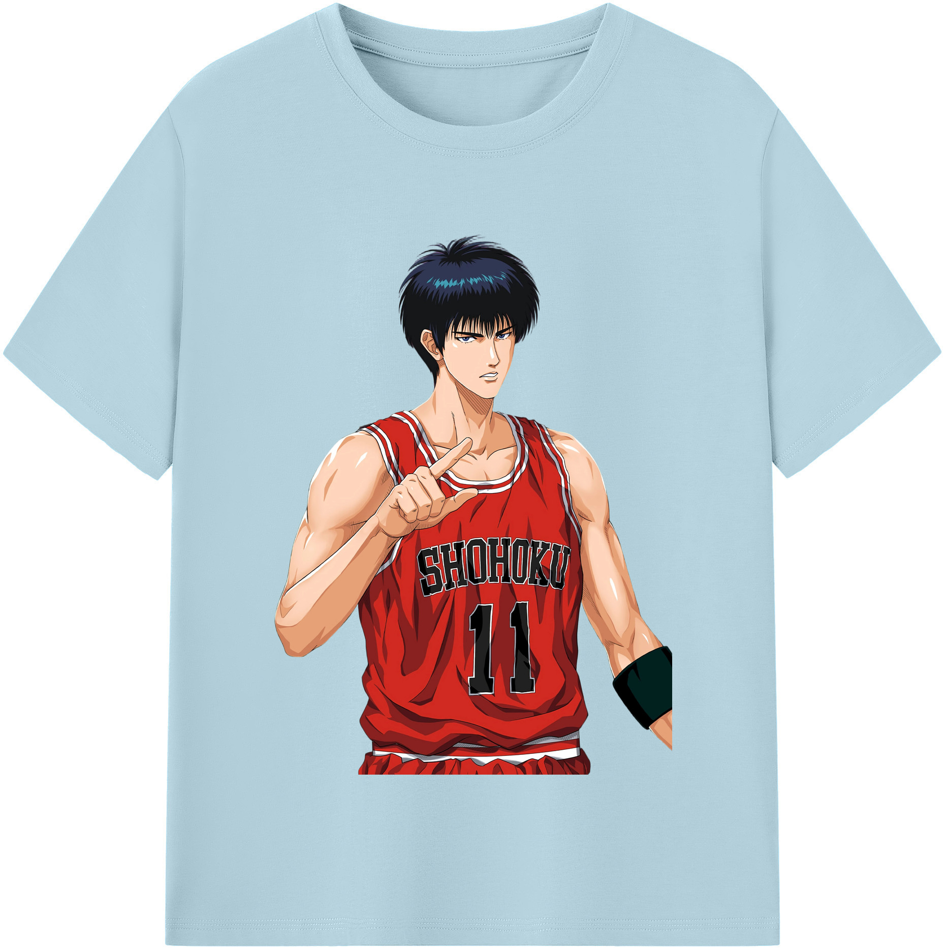SLAM DUNK／スラムダンク 綿100％半袖Tシャツ（フロントプリント）